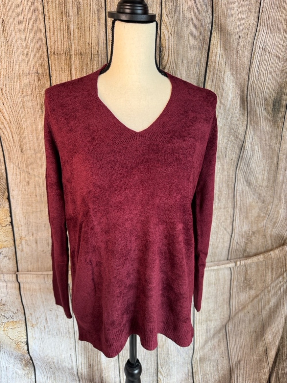J. Jill Plush Sweater in Currant